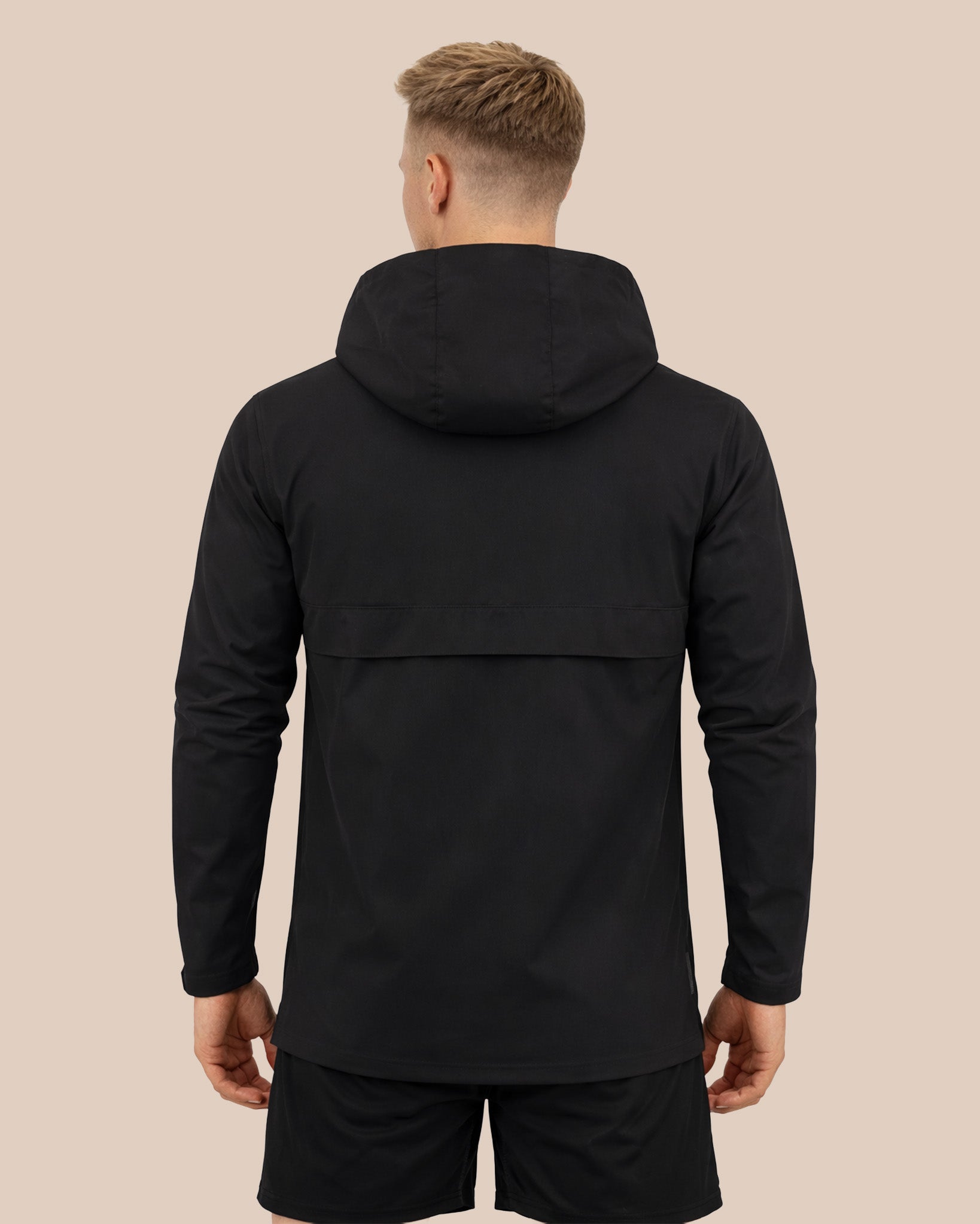 Half-Zip Pullover Jacket - Black